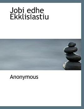 Paperback Jobi Edhe Ekklisiastiu [Albanian] Book