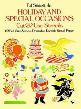 Paperback Holiday and Special Occasions Cut & Use Stencils Book
