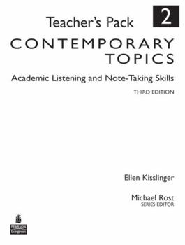 Paperback Contemporary Topics 2: Academic Listening and Note-Taking Skills, Teacher's Pack Book
