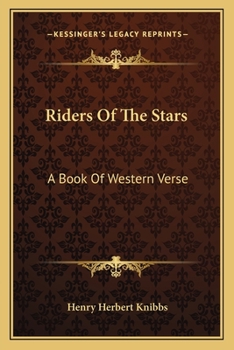 Paperback Riders of the Stars: A Book of Western Verse Book