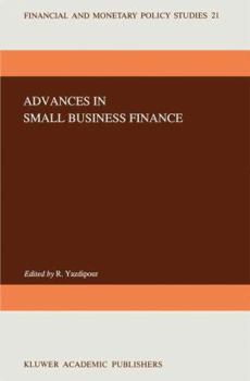 Paperback Advances in Small Business Finance Book