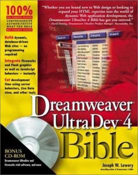 Paperback Dreamweaver? UltraDev 4 Bible [With CDROM] Book