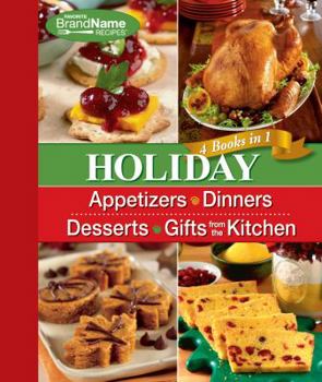 Spiral-bound Holiday 4 Cookbooks in 1: Appetizers, Dinners, Desserts, Gifts from the Kitchen Book