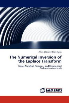 Paperback The Numerical Inversion of the Laplace Transform Book