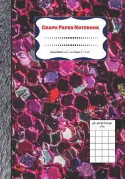 Paperback Graph Paper Notebook: Quad Ruled 4x4 - 110 Pages - 7" x 10" Squared Graphing Paper * Blank Notebook * Grid Paper * Softback ...(Composition Book