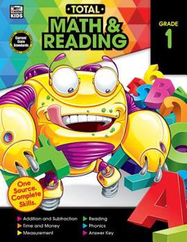 Paperback Total Math and Reading, Grade 1 Book