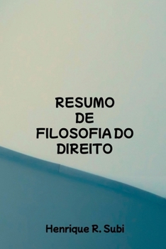 Paperback Resumo De Filosofia Do Direito [Portuguese] Book