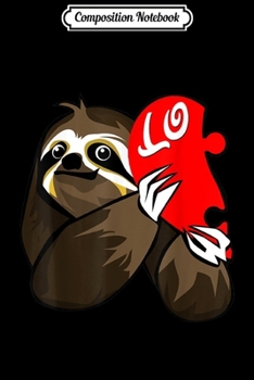 Composition Notebook: Sloth Love Valentines Day Heart Cute Matching Couples  Journal/Notebook Blank Lined Ruled 6x9 100 Pages