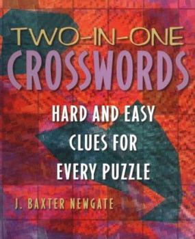 Spiral-bound Two-In-One Crosswords: Hard and Easy Clues for Every Puzzle Book