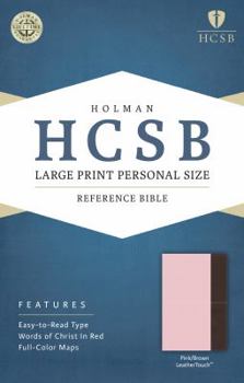 Imitation Leather Large Print Personal Size Reference Bible-HCSB [Large Print] Book