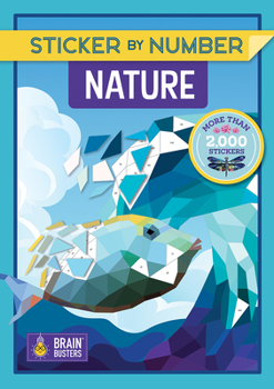 Paperback Sticker by Number Nature Book