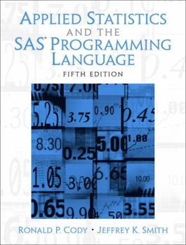 Paperback Applied Statistics and the SAS Programming Language Book