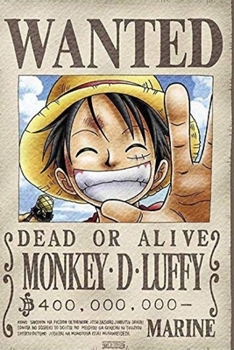 Paperback Wanted Monkey.D.Luffy poster Book