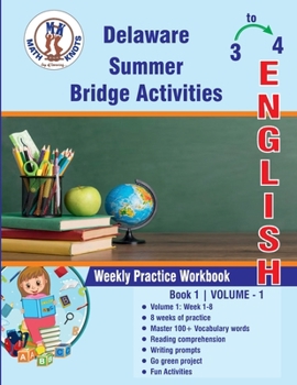 Paperback GRADE 3 TO 4 : DELAWARE Summer English Bridge Activities Book