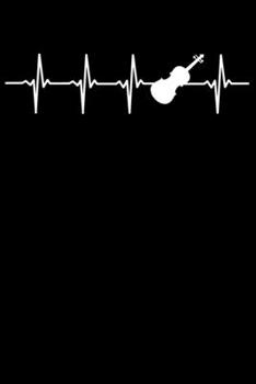 Violinist Notebook: Violin Heartbeat 6 x 9 Dotted Dot Grid Journal Gift for Violinists And Violin Players (108 Pages)