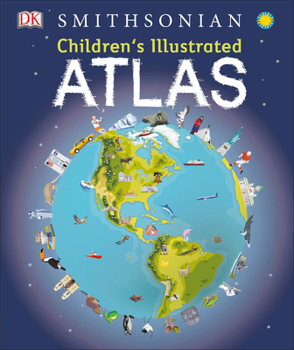 Hardcover Children's Illustrated Atlas Book