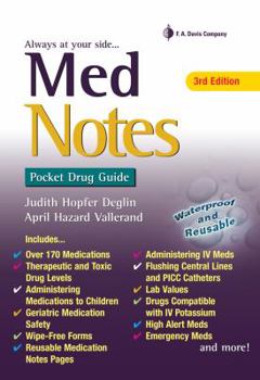 Spiral-bound Med Notes: Pocket Drug Guide Book