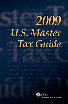 Paperback U.S. Master Tax Guide, 2009 Book
