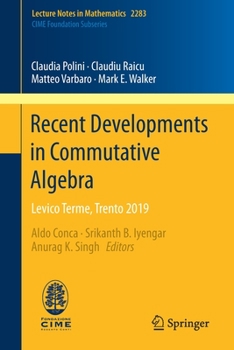 Paperback Recent Developments in Commutative Algebra: Levico Terme, Trento 2019 Book