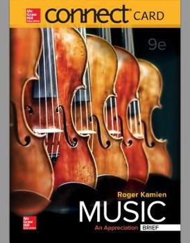 Printed Access Code Connect Access Card for Music: An Appreciation, Brief Book
