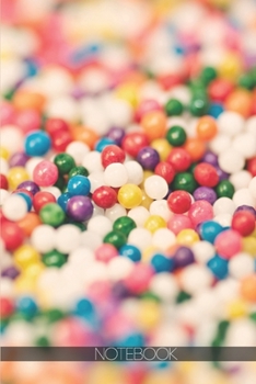 Notebook: Colourful bright candy beads [110 pages]: Colourful bright candy beads