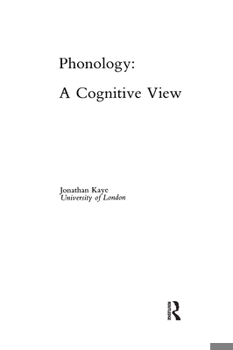 Paperback Phonology: A Cognitive View Book