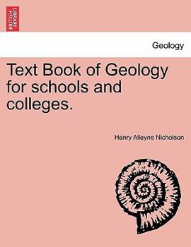 Paperback Text Book of Geology for Schools and Colleges. Book