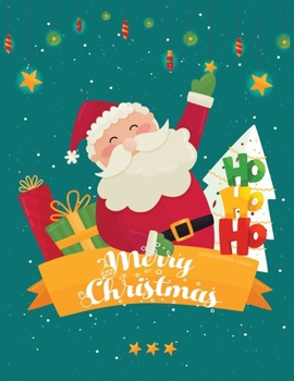 Ho ho ho merry christmas: Christmas  Notebook | Holiday Planner| Black Paper Journal With Lined Black Pages | 8.5x11 Size | 110 pages | Soft Matte Cover