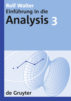 Paperback Einführung in die Analysis, 3, De Gruyter Lehrbuch 3 [German] Book