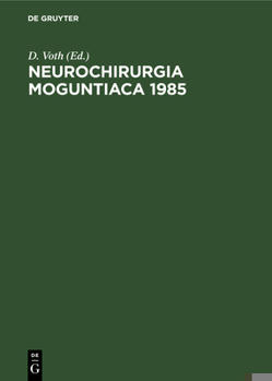 Hardcover Neurochirurgia Moguntiaca 1985 [German] Book
