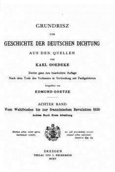 Paperback Grundriss Zur Geschichte der Deutschen Dichtung aus den Quellen [German] Book