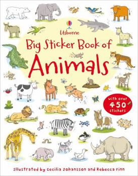 Paperback Big Sticker Book of Animals Book