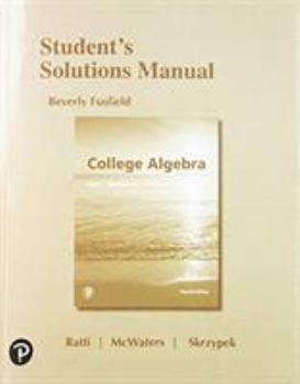 Paperback Student Solutions Manual for College Algebra Book