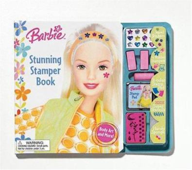 Hardcover Barbie Stunning Stamper Book [With Jewel StickersWith SpongeWith Rubber StampsWith Stamp PadWith Stencils] Book