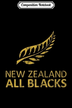 Paperback Composition Notebook: New Zealand Fern AB Rugby Fan NZ Premium distressed Journal/Notebook Blank Lined Ruled 6x9 100 Pages Book