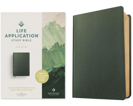 Leather Bound NLT Life Application Study Bible, Third Edition (Genuine Leather, Olive Green, Red Letter) Book
