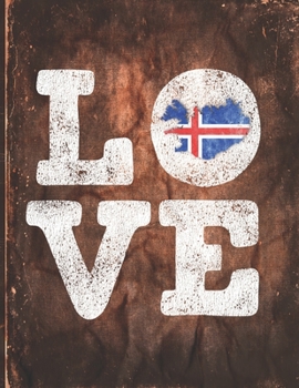 Paperback Love: Iceland Flag Cute Personalized Gift for Icelander Friend 2020 Calendar Daily Weekly Monthly Planner Organizer Book
