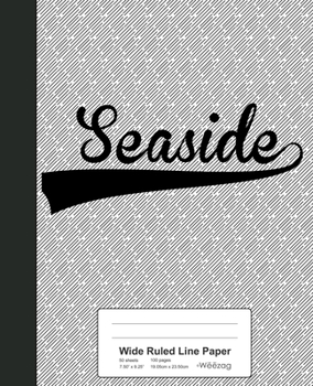 Paperback Wide Ruled Line Paper: SEASIDE Notebook Book