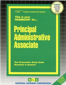 Paperback Principal Administrative Associate Book