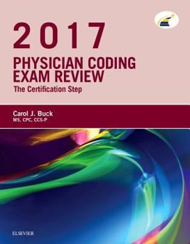 Paperback Physician Coding Exam Review 2017: The Certification Step Book