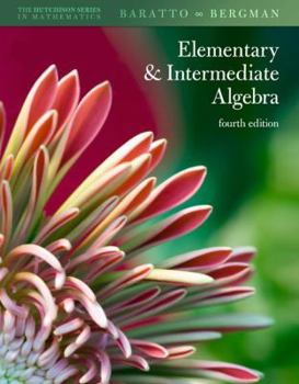 Paperback Student Solutions Manual Elementary & Intermediate Algebra Book