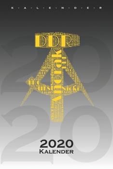 DDR Begriffe Wort-Wolke Hammer Zirkel Kalender 2020: Jahreskalender für alle Ostalgie Fans (German Edition)