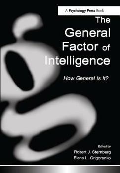 Hardcover The General Factor of Intelligence: How General Is It? Book