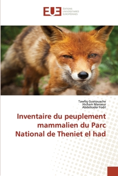 Paperback Inventaire du peuplement mammalien du parc national de theniet el had [French] Book