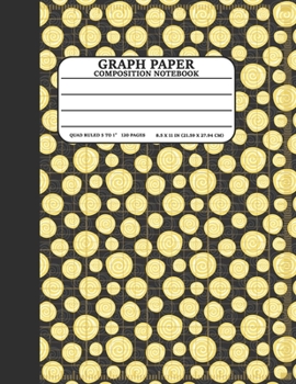 Graph Paper Composition Notebook: Math and Science Lover Rainbow Black Circles Graph Paper Cover (Quad Ruled 5 squares per inch, 120 pages) Birthday Gifts For Math Lover Teacher,Student Notebook