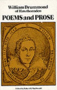 Hardcover William Drummond of Hawthornden: Poems and Prose Book