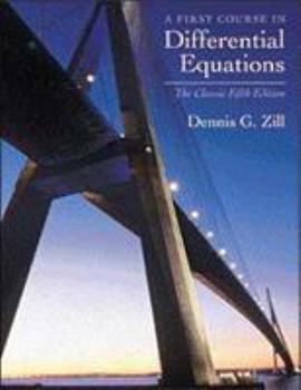 Paperback A First Course in Differential Equations: The Classic Fifth Edition Book