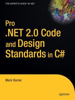 Paperback Pro .Net 2.0 Code and Design Standards in C# Book