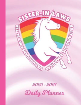 Daily Planner: Sister In Law White 1 Year Organizer (12 Months) | 2020 - 2021 Planning | Appointment Calendar Schedule | 365 Pages for Planning | ... | Plan Each Day, Set Goals & Get Stuff Done