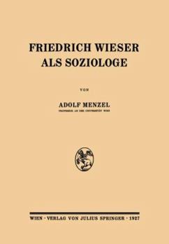 Paperback Friedrich Wieser ALS Soziologe [German] Book